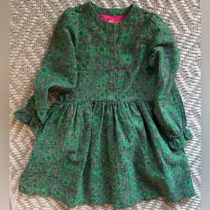 Girls Oilily dress green pink size 12